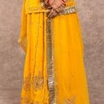 Mango Yellow Zari Resham Work Poshak | Kardana & Sequins Work on Bamber Satin | Jaipurio Designer Collection